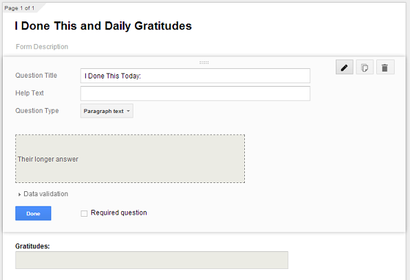 google form example