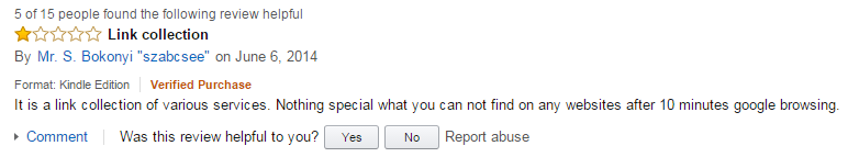 someone who thought my book sucked