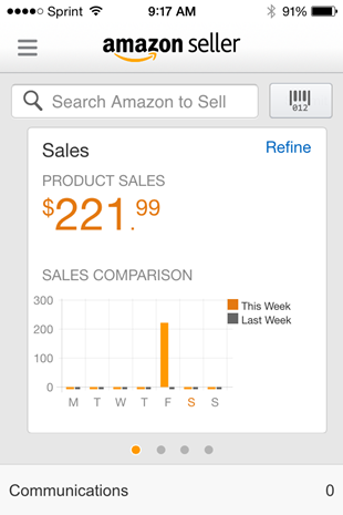 first fba sales