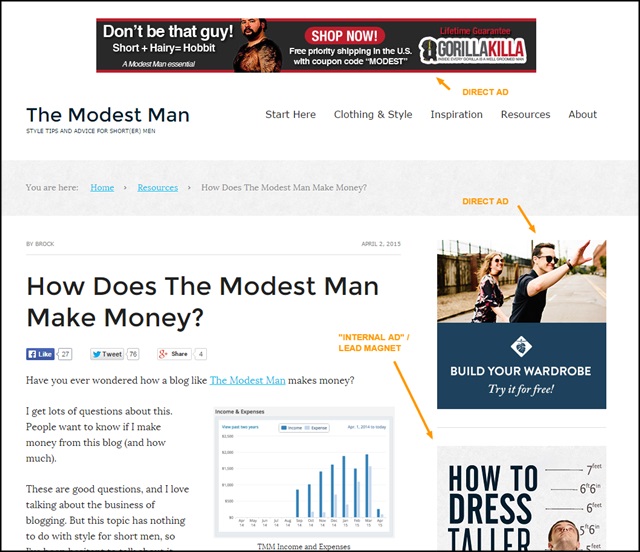 modest man ads