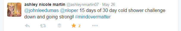 cold shower tweets ashley
