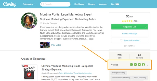clarity verifications