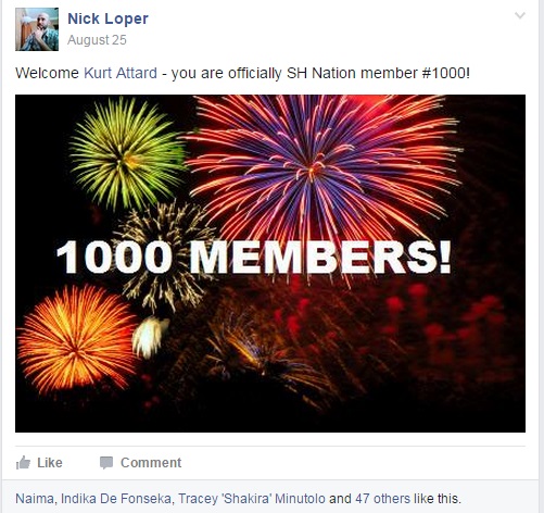 facebook group 1000 members