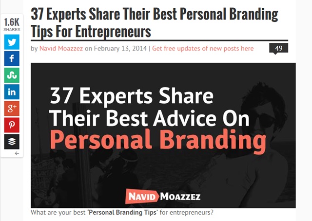 navid personal branding round-up