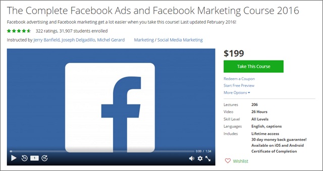 facebook ads course udemy