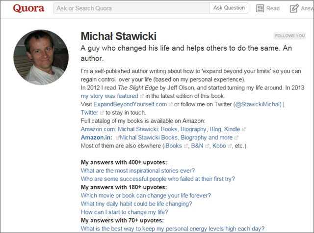 michal quora bio