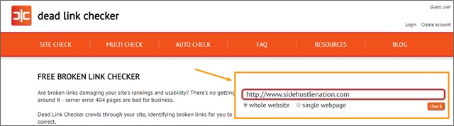 dead link checker