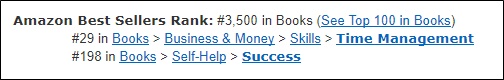 amazon bestseller rank
