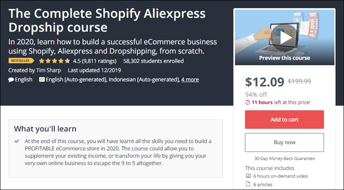 shopify aliexpress course