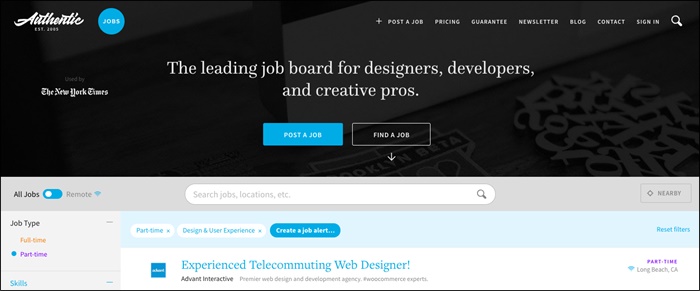 authentic jobs graphic design