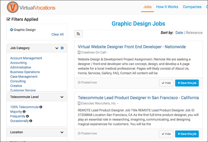 virtual vocations graphic design