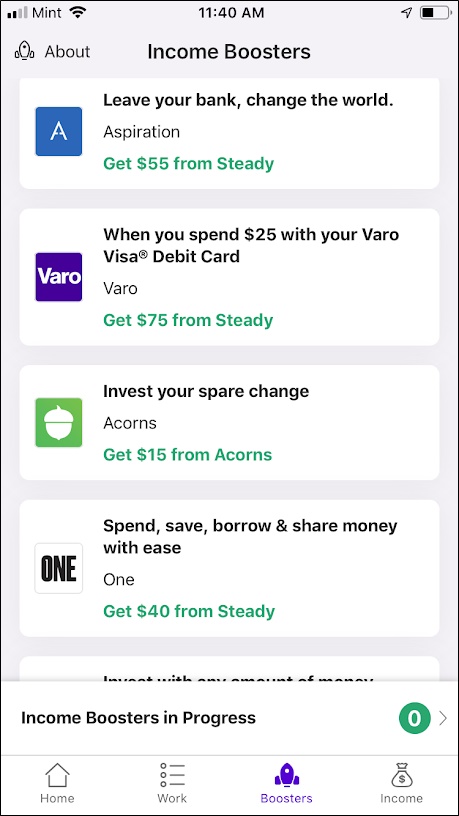 steady app income boosters