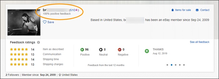 ebay feedback score