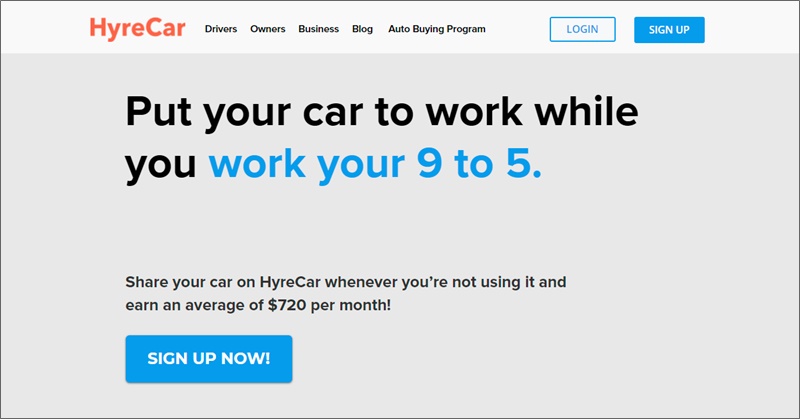 turo alternative hyrecar