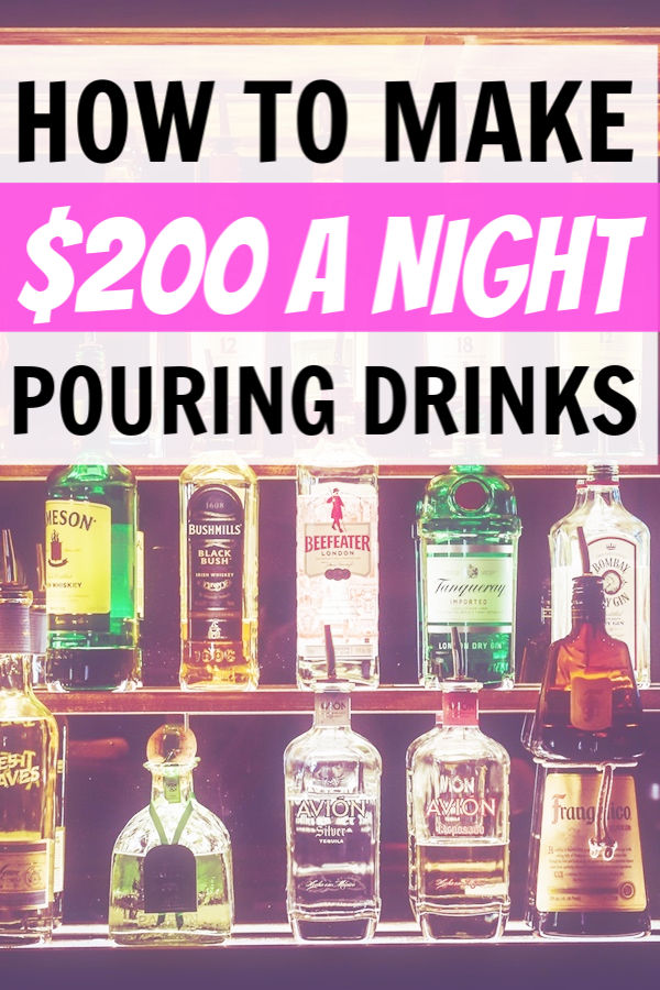 make money as a bartender