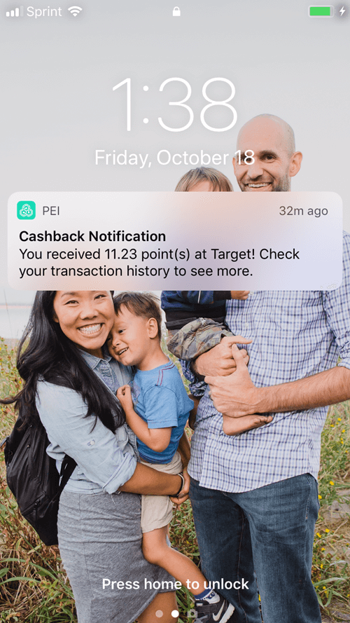 pei points notification