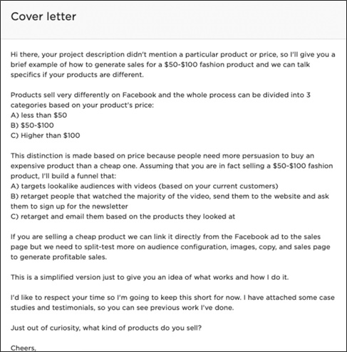 remote marketing job cover letter