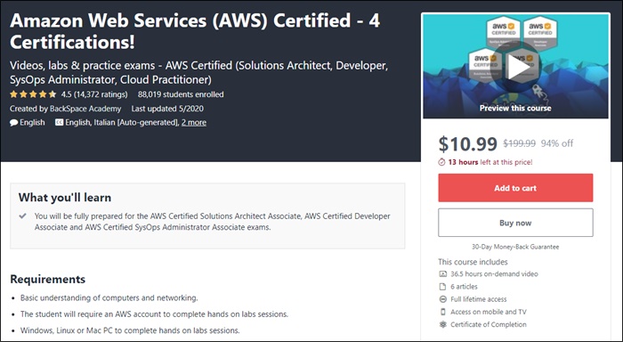 aws certification