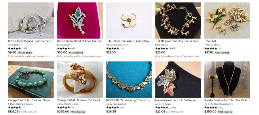One of the best items to flip is costume jewelry