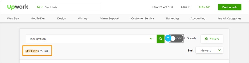 freelance localization jobs