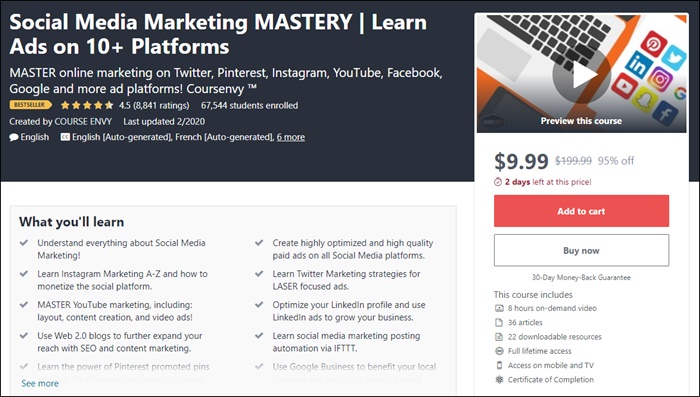 social media marketing skills