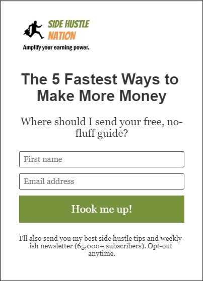 mobile landing page