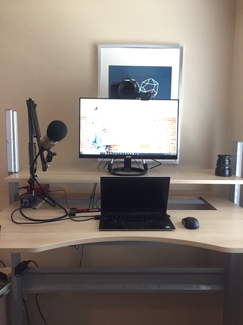 standing desk workstation