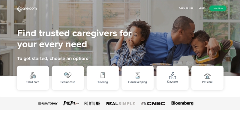 care-com homepage