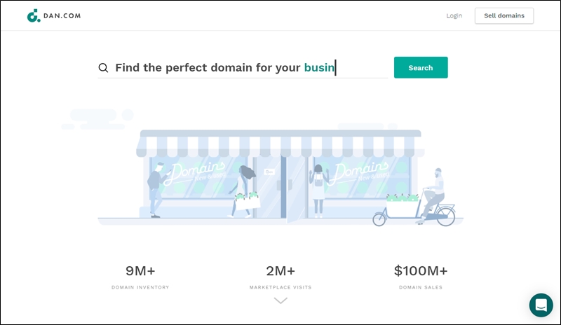 domain flipping on dan.com