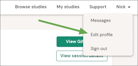 user interviews edit profile