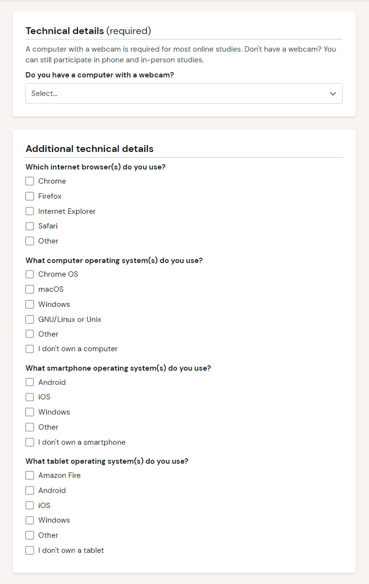 userinterviews technical details