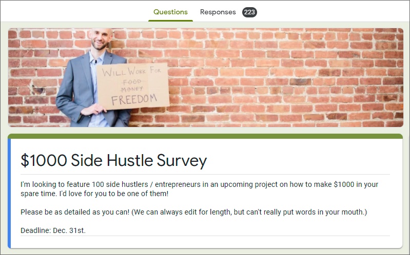 1k100ways survey