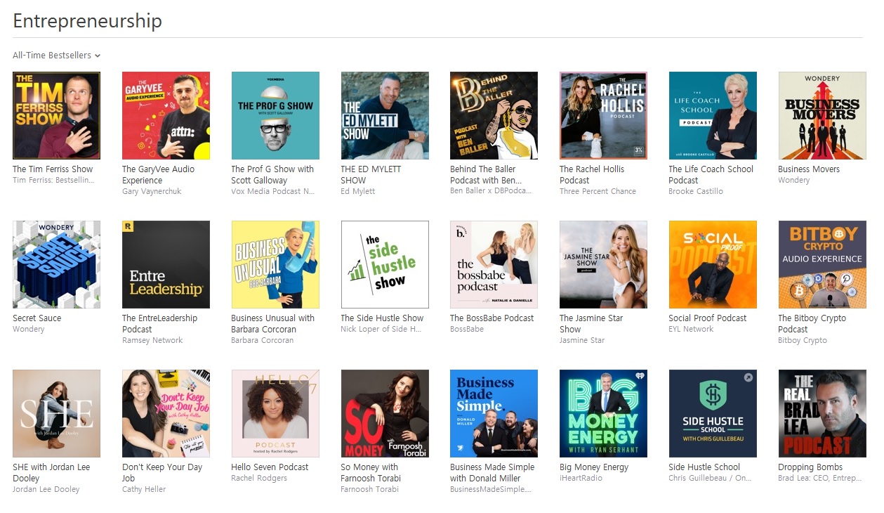 top entrepreneurship podcasts new cover art