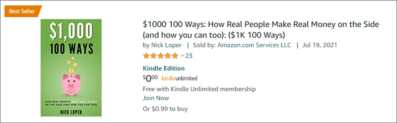 bestseller status in amazon search results