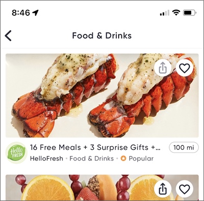 miles app hellofresh offer